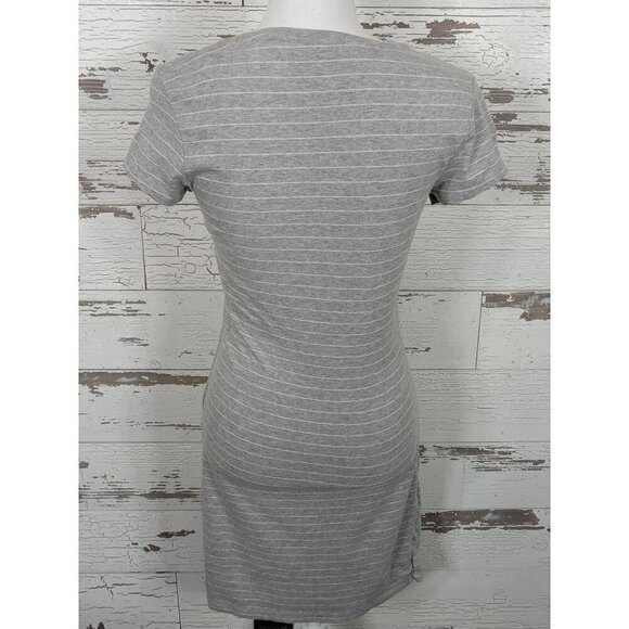 ATHLETA Central Stripe Dress Gray/White Sz S #45054-01 NWOT - Picture 4 of 7